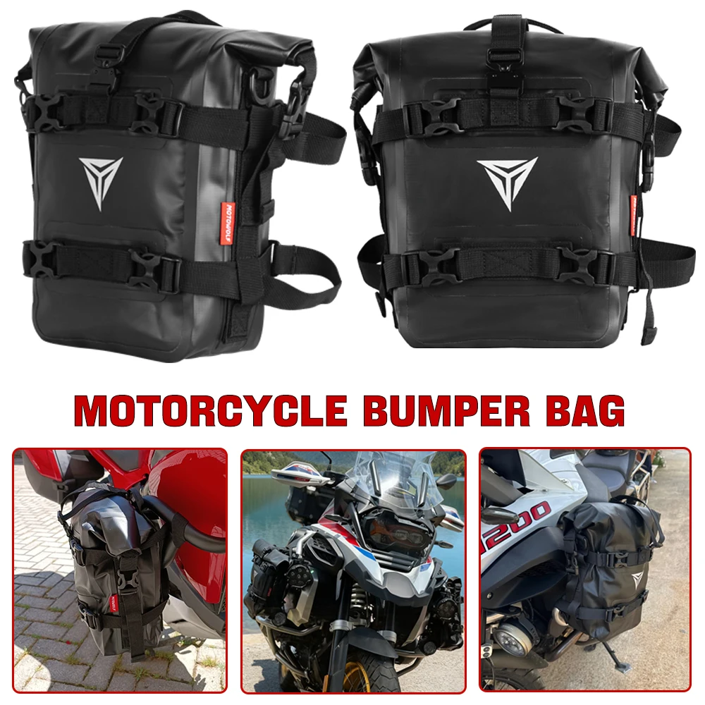 Motorcycle Bumpers Bag Waterproof 5L-8L Motorcycle Side Frame Bag Motorcycle Crash Bar Bag Universal Saddlebag Tools Storage Bag
Motorcycle Bumpers Bag Waterproof 5L-8L Motorcycle Side Frame Bag Motorcycle Crash Bar Bag Universal Saddlebag Tools Storage Bag