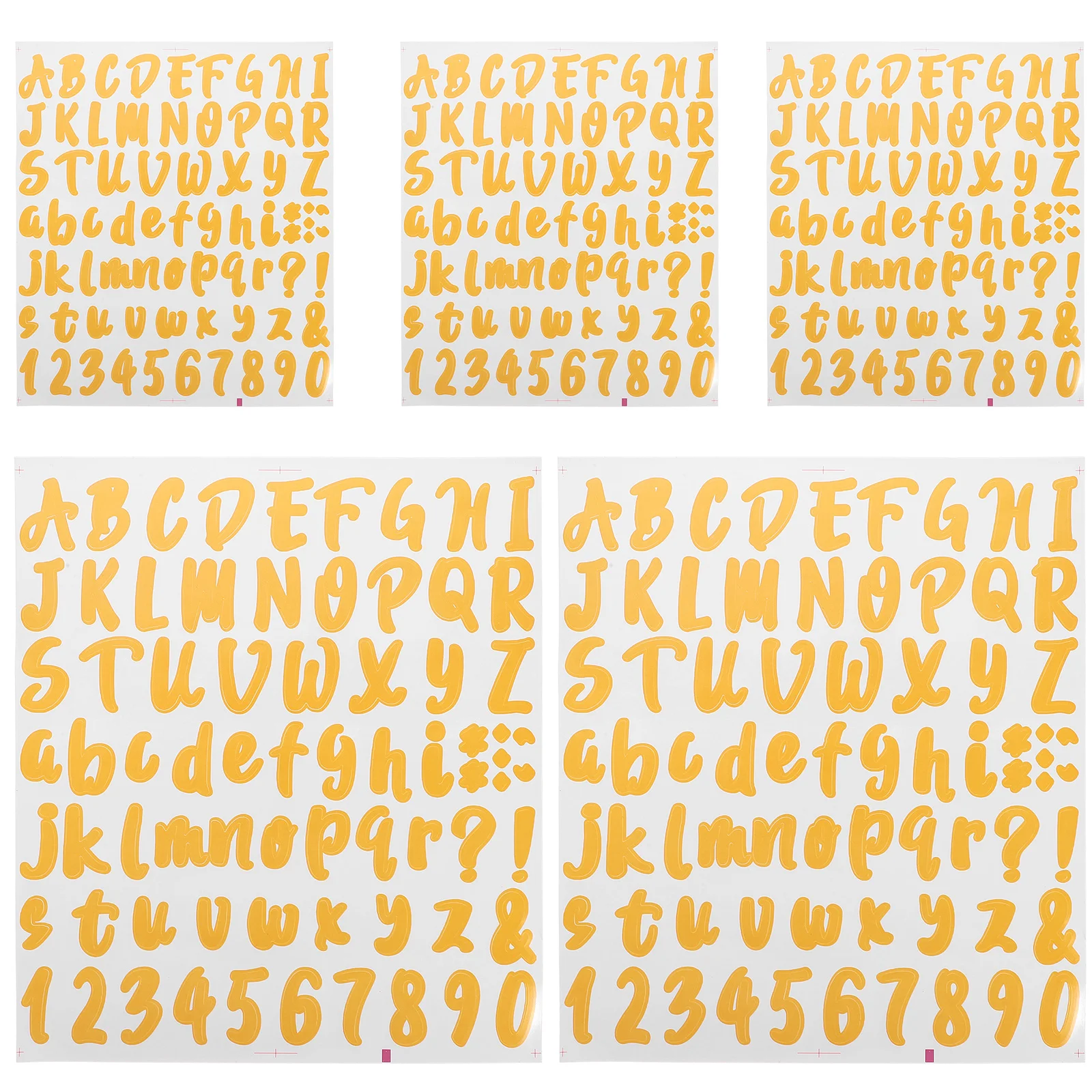 5pcs Removable Alphabet Letter Self-Adhesive Mailbox Decals Golden Vinyl Initial Stickers For Door Car Smooth Surfaces
5pcs Removable Alphabet Letter Self-Adhesive Mailbox Decals Golden Vinyl Initial Stickers For Door Car Smooth Surfaces