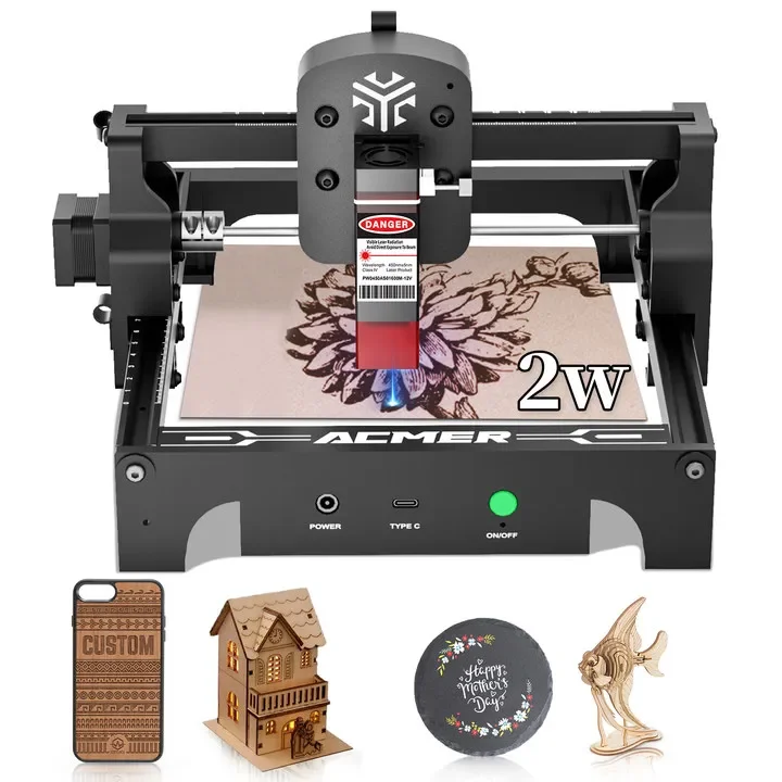 Mini S1 2W Portable Laser Engraver CNC Laser Engraving Machine DIY Laser Cutter for Wood Acrylic Leather From ACMER
Mini S1 2W Portable Laser Engraver CNC Laser Engraving Machine DIY Laser Cutter for Wood Acrylic Leather From ACMER