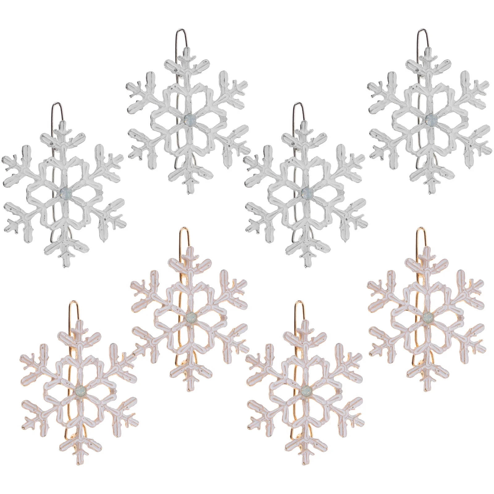 8pcs Snowflake Hair Clips Alloy Christmas Hairpin For Women Shining Barrettes Holiday Party Cosplay Gift Xmas Accessories
8pcs Snowflake Hair Clips Alloy Christmas Hairpin For Women Shining Barrettes Holiday Party Cosplay Gift Xmas Accessories