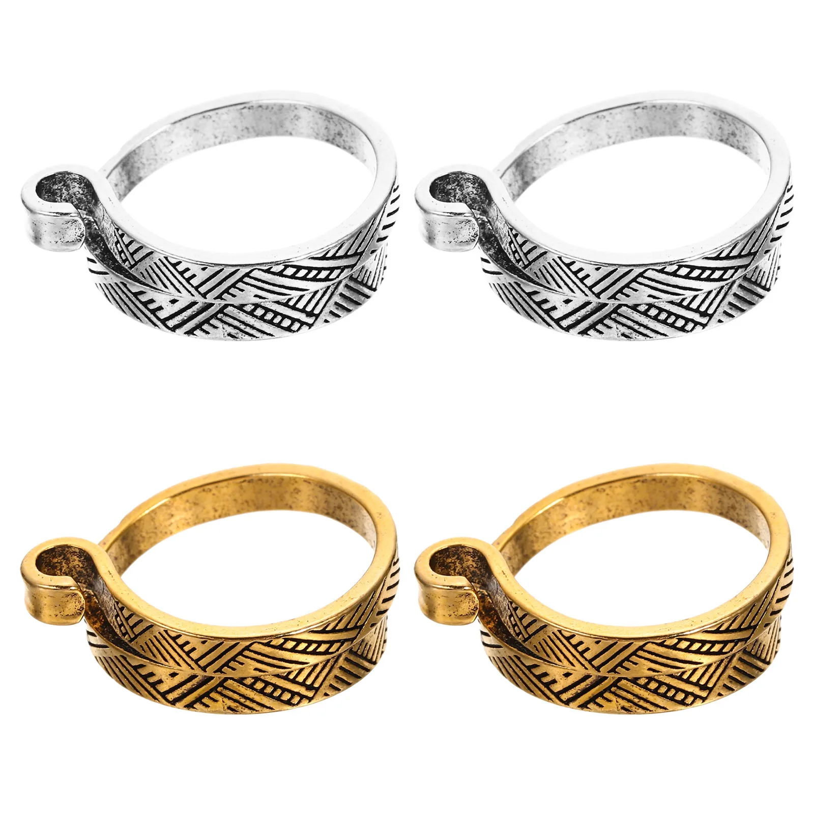 4pcs Alloy Knitting Rings Premium Yarn Guide Finger Holder For Crochet Braiding Tool Portable Ring Protector Durable Rustproof
4pcs Alloy Knitting Rings Premium Yarn Guide Finger Holder For Crochet Braiding Tool Portable Ring Protector Durable Rustproof