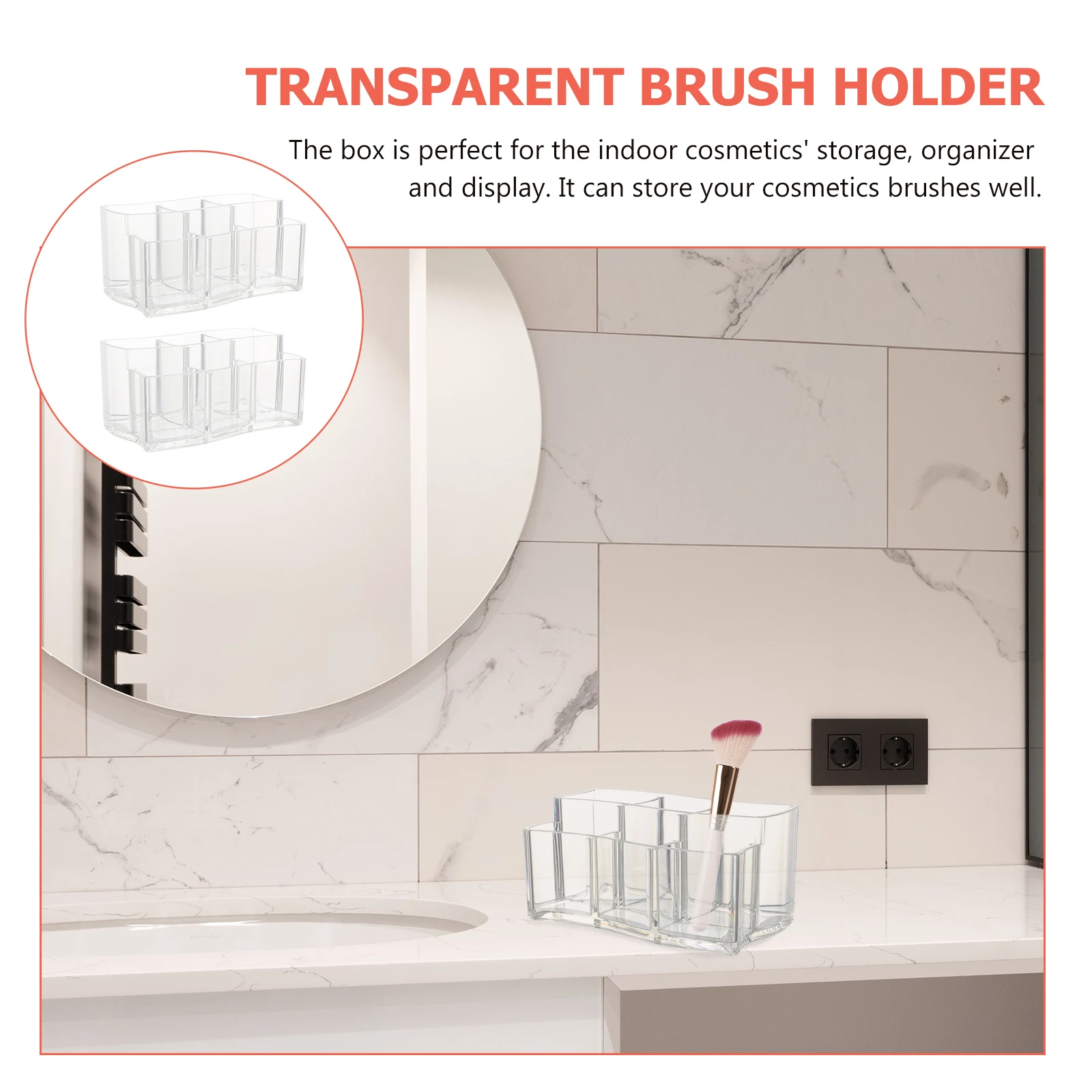2 Pcs Makeup Storage Box Pen Holders Organizer and Brush Container Plastic Make-up Student Stand
2 Pcs Makeup Storage Box Pen Holders Organizer and Brush Container Plastic Make-up Student Stand