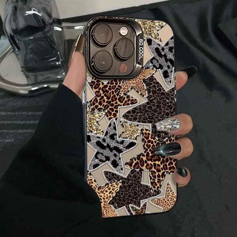 Creative Leopard Print Pentagram Phone Case For iPhone 17 16 15 14 13 12 11 Pro Max XR XS MAX 7 8PLUS MIN INS Luxury Matte Cover
Creative Leopard Print Pentagram Phone Case For iPhone 17 16 15 14 13 12 11 Pro Max XR XS MAX 7 8PLUS MIN INS Luxury Matte Cover