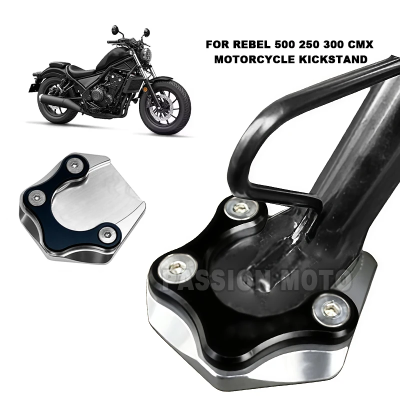 For Honda Rebel 500 250 Rebel 300 CMX 500 CMX300 Motorcycle Side Stand Foot Enlarger Plate Pad Kickstand Support Pad Shell Cover
For Honda Rebel 500 250 Rebel 300 CMX 500 CMX300 Motorcycle Side Stand Foot Enlarger Plate Pad Kickstand Support Pad Shell Cover