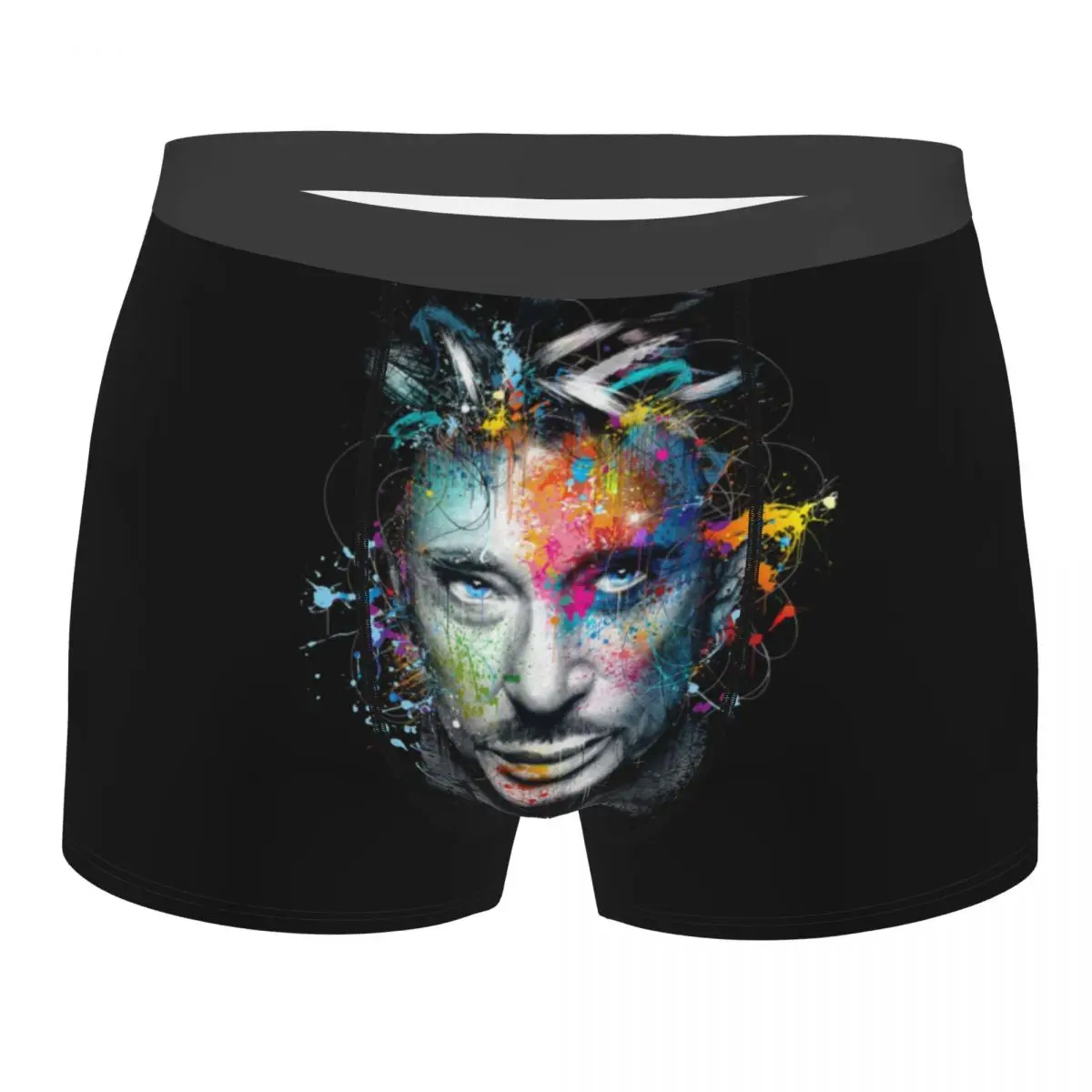 Мужские боксеры Johnny Hallyday на заказ, нижнее белье с 3D принтом французской французской певицы, трусы, эластичные трусы 
Мужские боксеры Johnny Hallyday на заказ, нижнее белье с 3D принтом французской французской певицы, трусы, эластичные трусы
