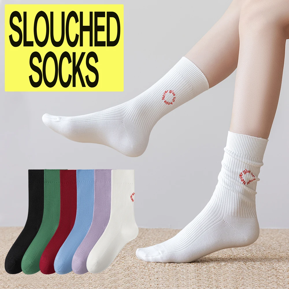 6 Pairs Ins Style Letter Socks Women | Soft Cotton Crew Socks | Seamless Stack Socks | Black White Grey Women Socks
6 Pairs Ins Style Letter Socks Women | Soft Cotton Crew Socks | Seamless Stack Socks | Black White Grey Women Socks