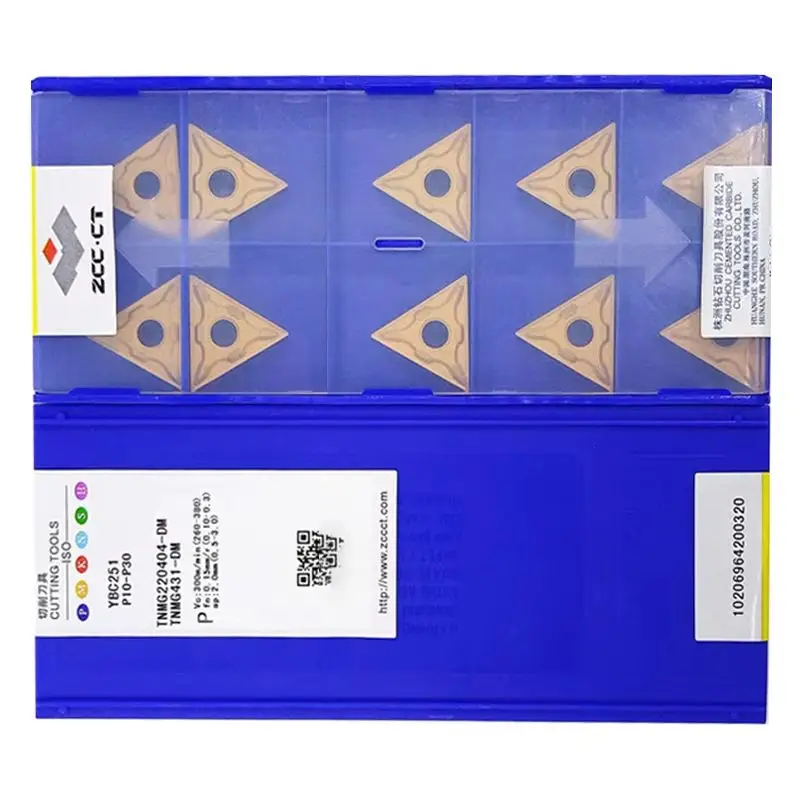 Original ZCCCT carbide insert TNMG220404-DM YBC251 YBC152 for CNC turning Tools
Original ZCCCT carbide insert TNMG220404-DM YBC251 YBC152 for CNC turning Tools