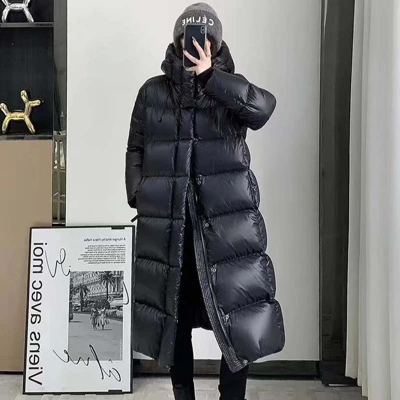 2023 Women's Winter Down Jacket Loose Snow Coats Women Long Casual Warm Puffer Jacket Padded Hooded Down Parka Female Outerwear
2023 Women's Winter Down Jacket Loose Snow Coats Women Long Casual Warm Puffer Jacket Padded Hooded Down Parka Female Outerwear