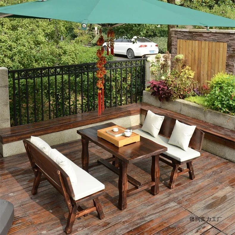 HYS Outdoor Garden Garden Balcony Table and Chair Solid Wood Table and Chair Terrace Leisure Table and Chair
HYS Outdoor Garden Garden Balcony Table and Chair Solid Wood Table and Chair Terrace Leisure Table and Chair