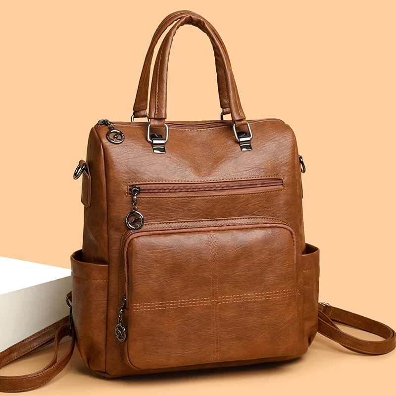 2026 Новая женская сумка, многофункциональная сумка из искусственной кожи, женский винтажный повседневный рюкзак для женщин, сумка на плечо, женская
2026 Новая женская сумка, многофункциональная сумка из искусственной кожи, женский винтажный повседневный рюкзак для женщин, сумка на плечо, женская