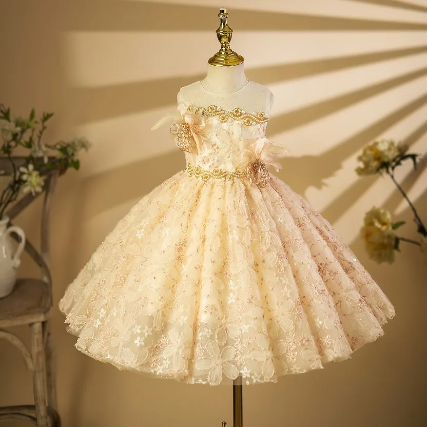 Flower Girl Dress Wedding Princess Costume Host Piano Performance Birthday Party Dresses For Girls A4470 Bridesmaid Dresses
Flower Girl Dress Wedding Princess Costume Host Piano Performance Birthday Party Dresses For Girls A4470 Bridesmaid Dresses
