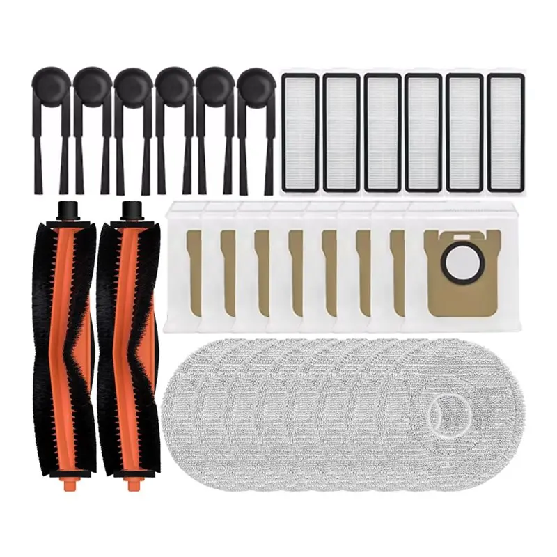 【KITCHEN GADGET】Main Brush Side Brush HEPA Filter Mop Cloth Dust Bag Replacement Parts(30PCS) For For Mijia Robot Vacuum
【KITCHEN GADGET】Main Brush Side Brush HEPA Filter Mop Cloth Dust Bag Replacement Parts(30PCS) For For Mijia Robot Vacuum