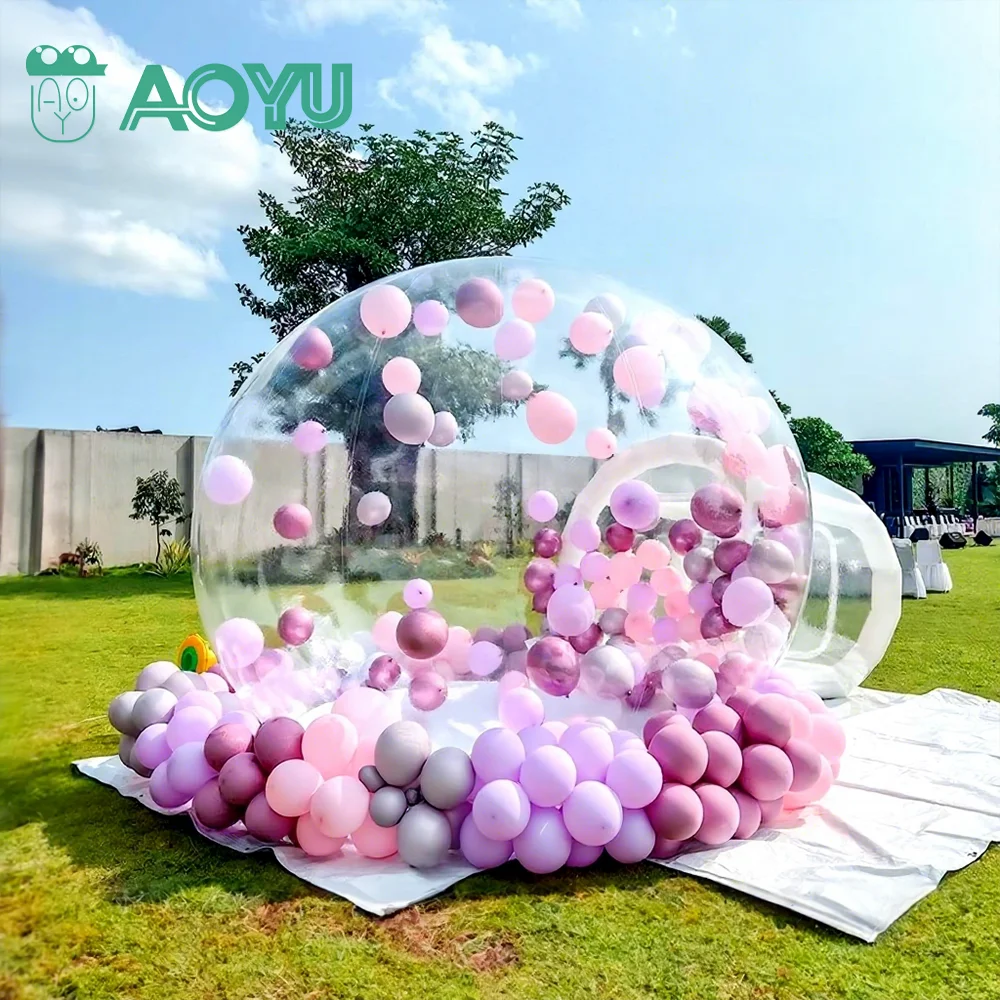 AOYU White Large Christmas Inflatable Bubble Tent Candy House Outdoor Transparent Bouncy Castle With Ballons For Date Night
AOYU White Large Christmas Inflatable Bubble Tent Candy House Outdoor Transparent Bouncy Castle With Ballons For Date Night