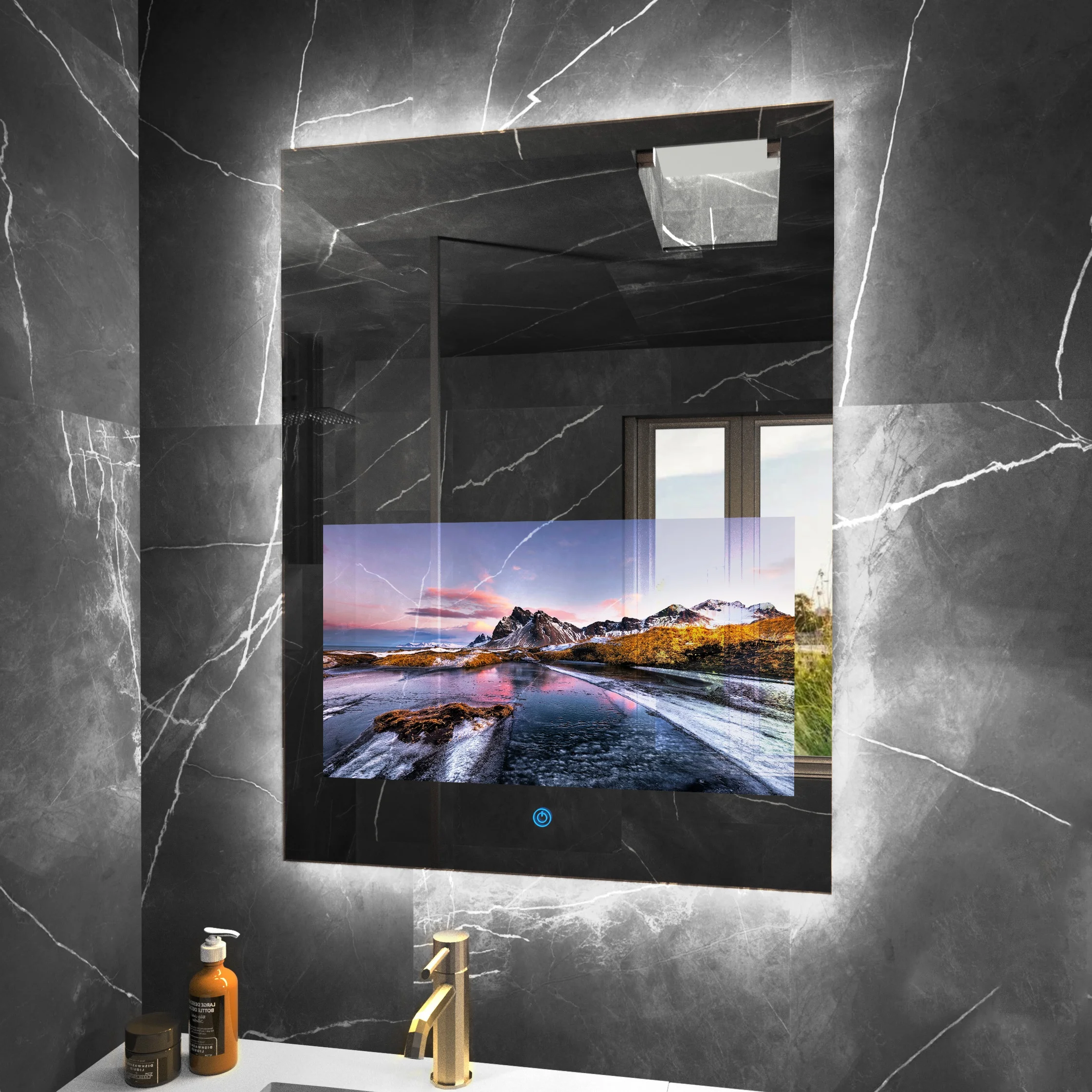 2 in 1 Mirror Touch Screen TV with Light Emitting Diode IP66 Waterproof Ideal for Salons and Bathrooms Smart Bathroom Mirror TV
2 in 1 Mirror Touch Screen TV with Light Emitting Diode IP66 Waterproof Ideal for Salons and Bathrooms Smart Bathroom Mirror TV