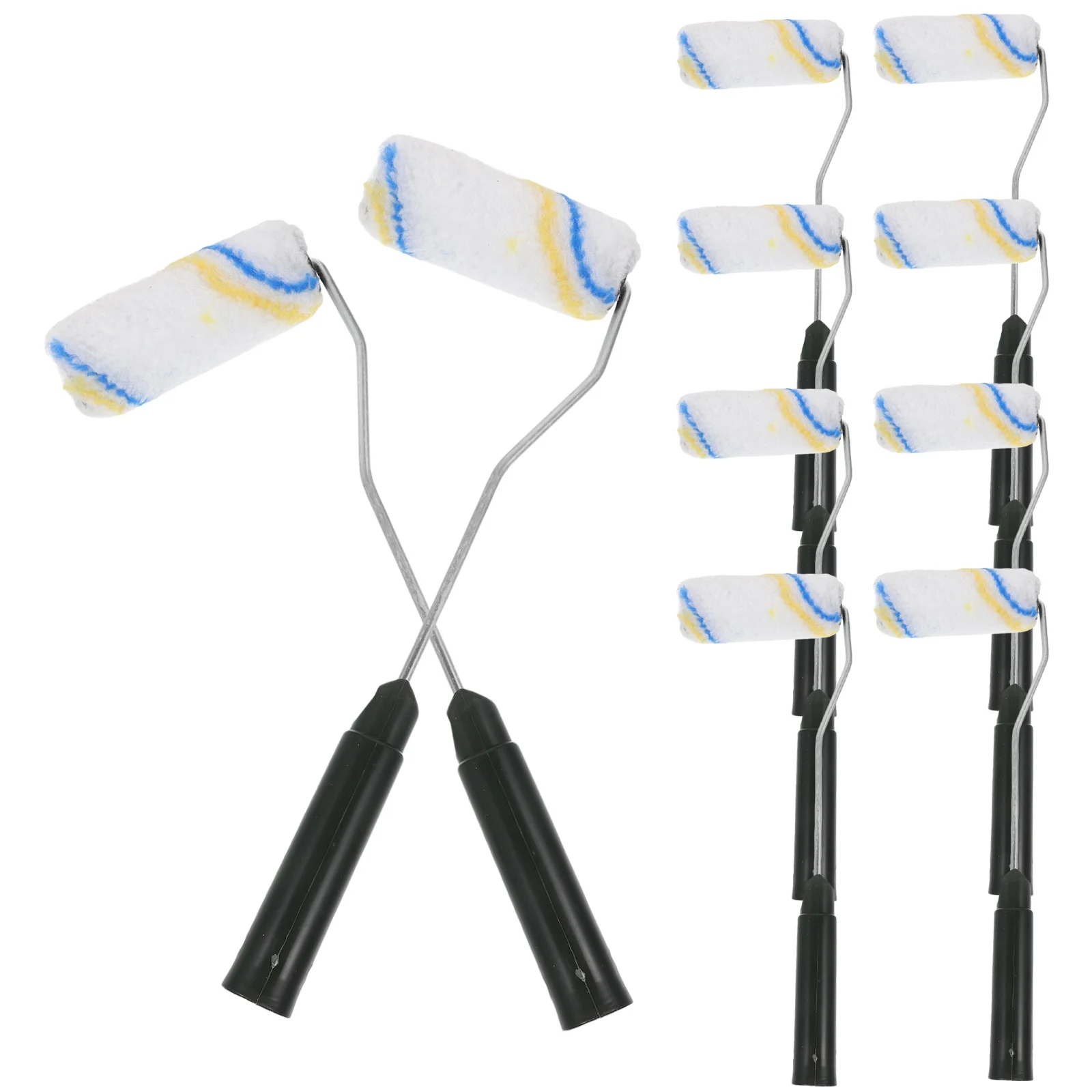 10Pcs Paint Roller Brush Set for Walls Corners Edges Home Improvement Painting Tools Wall Painting Supplies Paint Roller 
10Pcs Paint Roller Brush Set for Walls Corners Edges Home Improvement Painting Tools Wall Painting Supplies Paint Roller