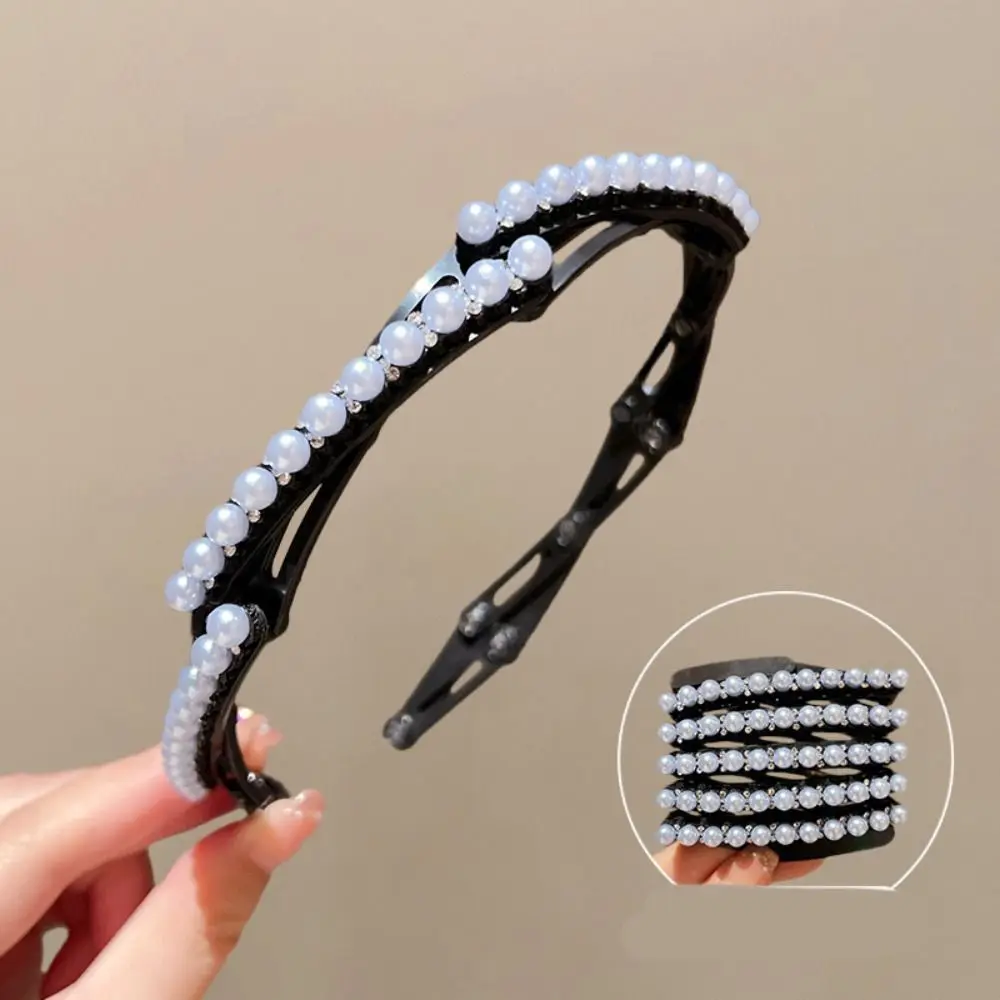 Cute Foldable Rhinestone Headband Extendable Thin Pearl Hair Band Korean Style Headwear Face Wash Hairband Student
Cute Foldable Rhinestone Headband Extendable Thin Pearl Hair Band Korean Style Headwear Face Wash Hairband Student