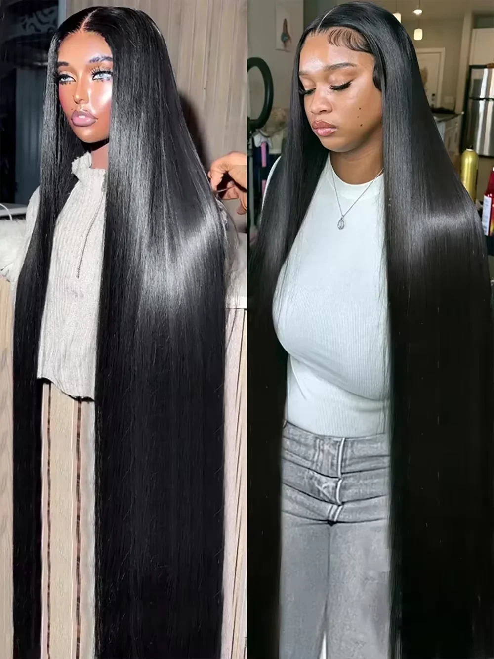 250 Density 13x6 Bone Straight Lace Front Wigs Preplucking 46 Inch HD Transparent Lace Frontal Wig Brazilian Human Hair Wigs
250 Density 13x6 Bone Straight Lace Front Wigs Preplucking 46 Inch HD Transparent Lace Frontal Wig Brazilian Human Hair Wigs