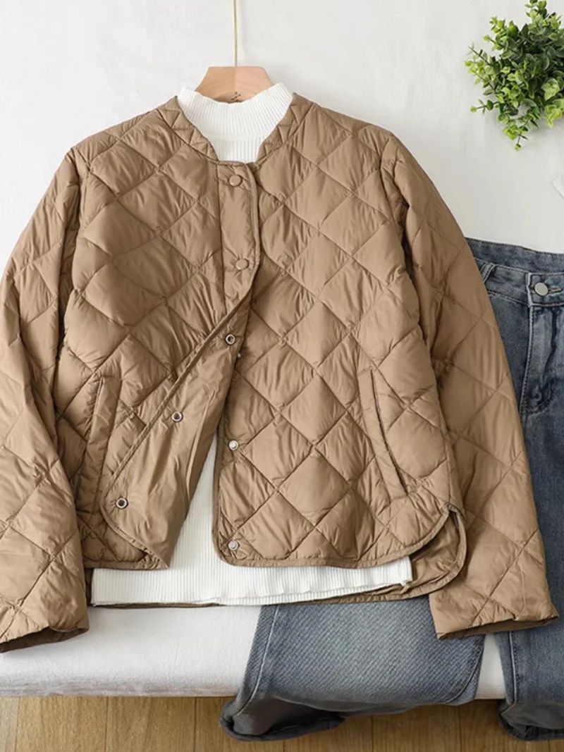 Women's Lightweight Down Jacket, Thickened Warm Cotton Coat for Autumn Winter Spring - W2064
Women's Lightweight Down Jacket, Thickened Warm Cotton Coat for Autumn Winter Spring - W2064