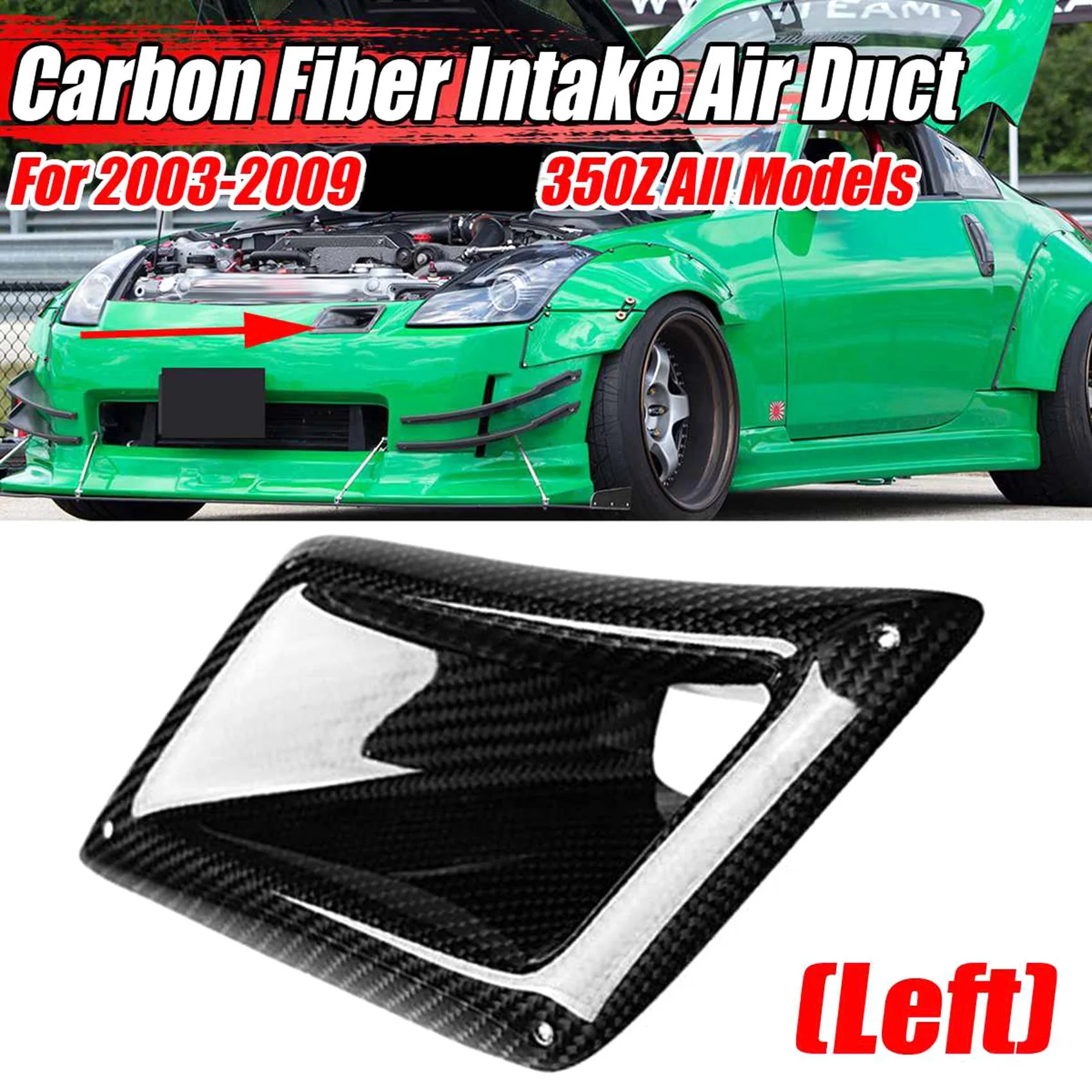Carbon FiberCar Front Bumper vent ducts Intake Outlet Duct Cover Trim for Nissan 350Z Z33 air outlet cover 2003-2009
Carbon FiberCar Front Bumper vent ducts Intake Outlet Duct Cover Trim for Nissan 350Z Z33 air outlet cover 2003-2009