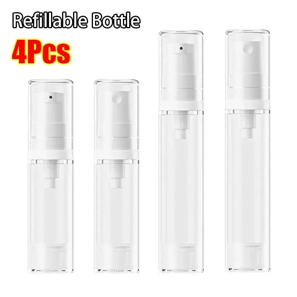 3/4Pcs New 5-15ML Travel Refillable Bottle Empty Press Pump Lotion Sprayer Bottle with Storage Box Clear Cosmetic Container
3/4Pcs New 5-15ML Travel Refillable Bottle Empty Press Pump Lotion Sprayer Bottle with Storage Box Clear Cosmetic Container