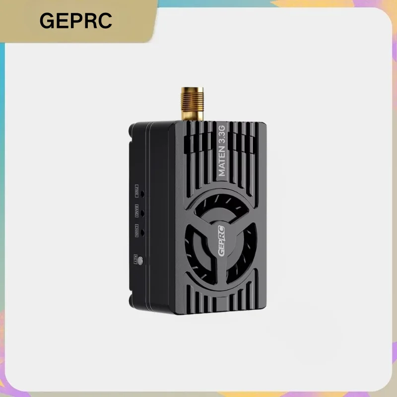 GEPRC MATEN 3.3GHz 5W VTX PRO FPV Transmitter 48CH 25/200/1600/5000mW Pit 7-36V 2-8S IRC Tramp SMA 28.4g Drone Parts
GEPRC MATEN 3.3GHz 5W VTX PRO FPV Transmitter 48CH 25/200/1600/5000mW Pit 7-36V 2-8S IRC Tramp SMA 28.4g Drone Parts