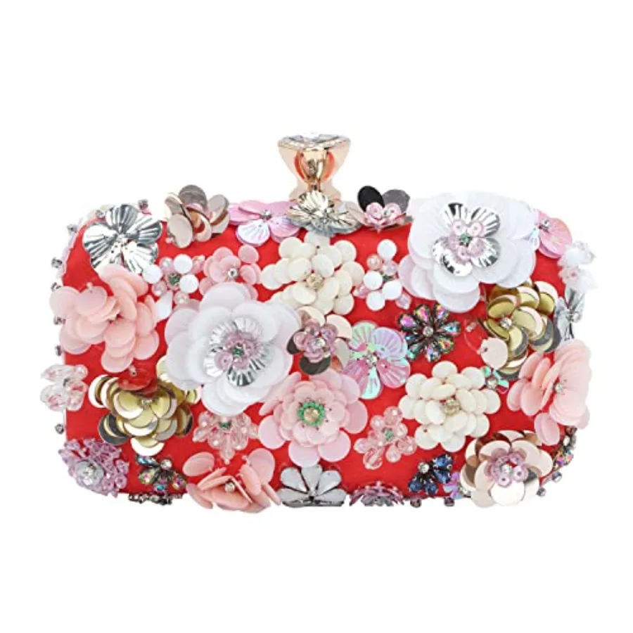 Women Clutches Flower Evening Handbag Chain Strap Shoulder Bag
Women Clutches Flower Evening Handbag Chain Strap Shoulder Bag