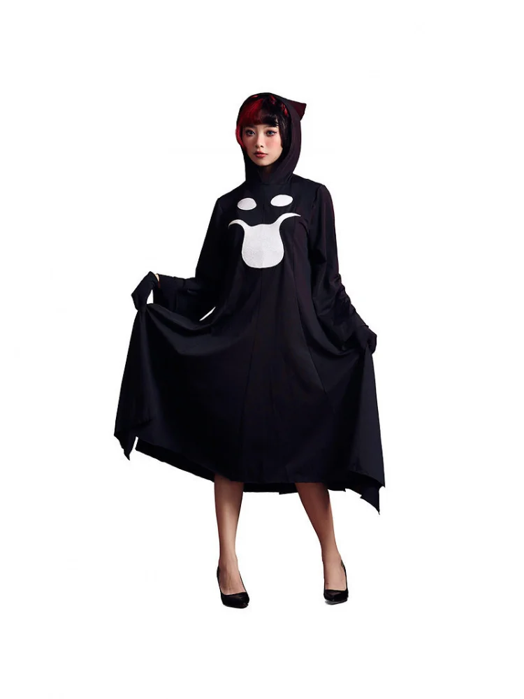 Halloween Scream Atmosphere Festival Party Black Robe Costume Sharp-Capped Five-Feature Dress Spliced Devil Outfit Women
Halloween Scream Atmosphere Festival Party Black Robe Costume Sharp-Capped Five-Feature Dress Spliced Devil Outfit Women