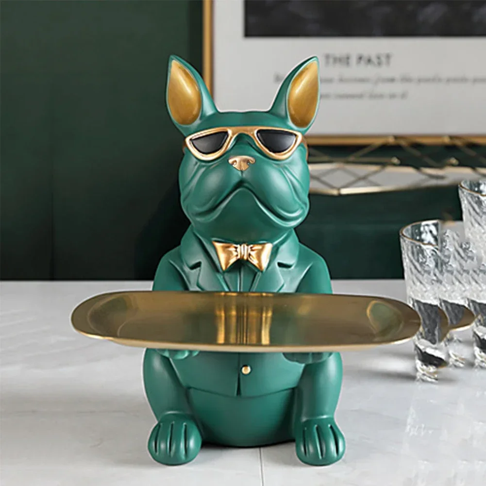 Bulldog Cool Sculpture Dog Ornament Butler Storage Box with Tray Nordic Table Decoration Resin Animal Sculpture Coin Piggy Bank
Bulldog Cool Sculpture Dog Ornament Butler Storage Box with Tray Nordic Table Decoration Resin Animal Sculpture Coin Piggy Bank