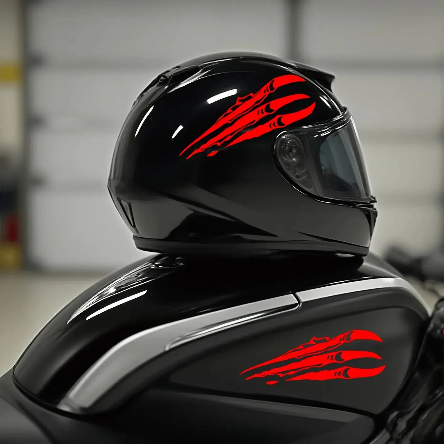 2Pcs/Set Claw Mark Waterproof Vinyl Stickers, Black/White/Red Decals for Motorcycle Tank & Helmet Decor
2Pcs/Set Claw Mark Waterproof Vinyl Stickers, Black/White/Red Decals for Motorcycle Tank & Helmet Decor