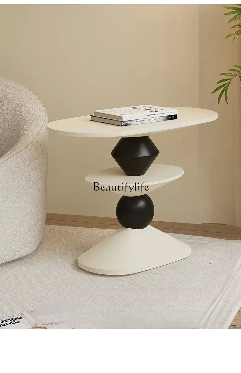 02High edge few living room small apartment bedroom sofa cream wind creative art small coffee table
02High edge few living room small apartment bedroom sofa cream wind creative art small coffee table