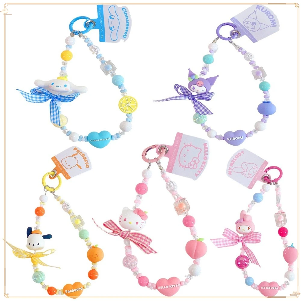 Sanrio Cartoon Phone Case Chain Bead Keychain Couple Bag Pendant Keyrings Car Key Chains Decorative Accessories Boys Girls Gifts
Sanrio Cartoon Phone Case Chain Bead Keychain Couple Bag Pendant Keyrings Car Key Chains Decorative Accessories Boys Girls Gifts
