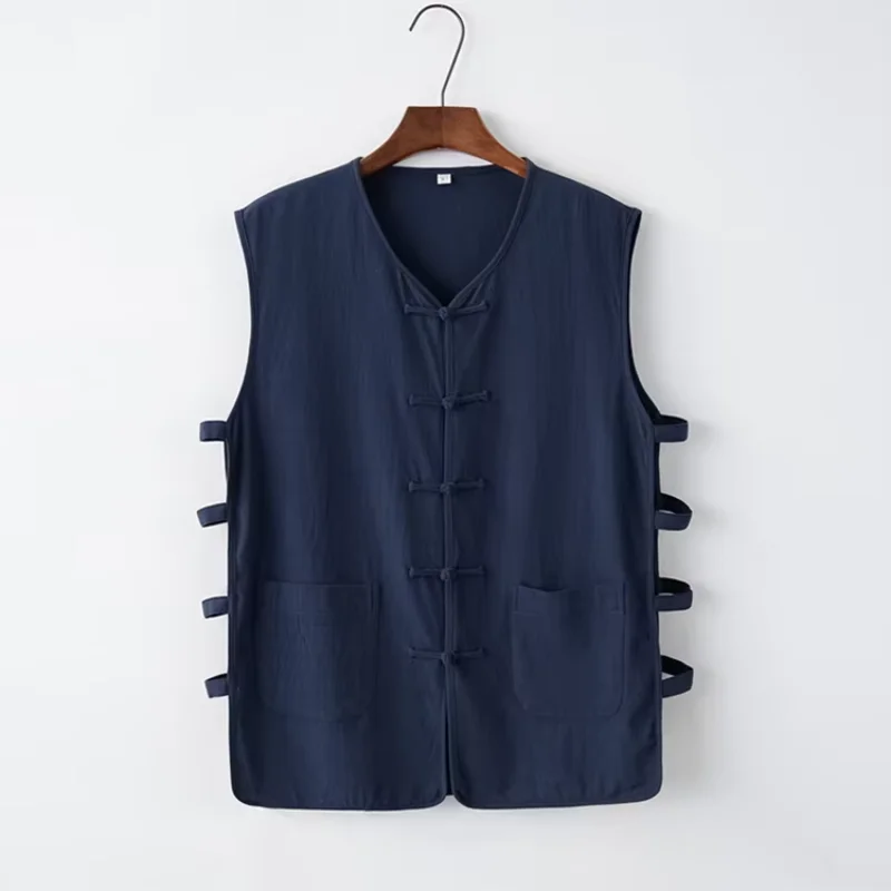 Traditional Chinese Clothing for Men Tops Cotton and Linen Tang Vest Summer Waistcoat Chinese Shirt
Traditional Chinese Clothing for Men Tops Cotton and Linen Tang Vest Summer Waistcoat Chinese Shirt