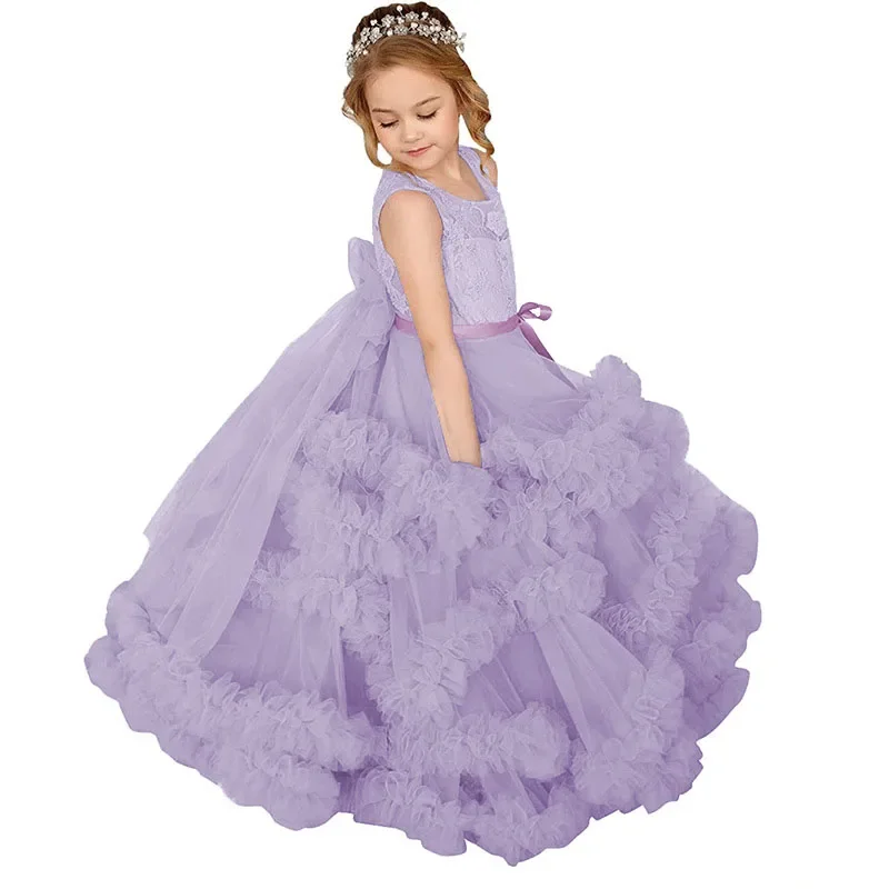 Tiered Ruffles Wedding Flower Girl Dress Sleeveless Performance Birthday Party Gown Lace Princess 1st Communion Dress Cake Tutu
Tiered Ruffles Wedding Flower Girl Dress Sleeveless Performance Birthday Party Gown Lace Princess 1st Communion Dress Cake Tutu