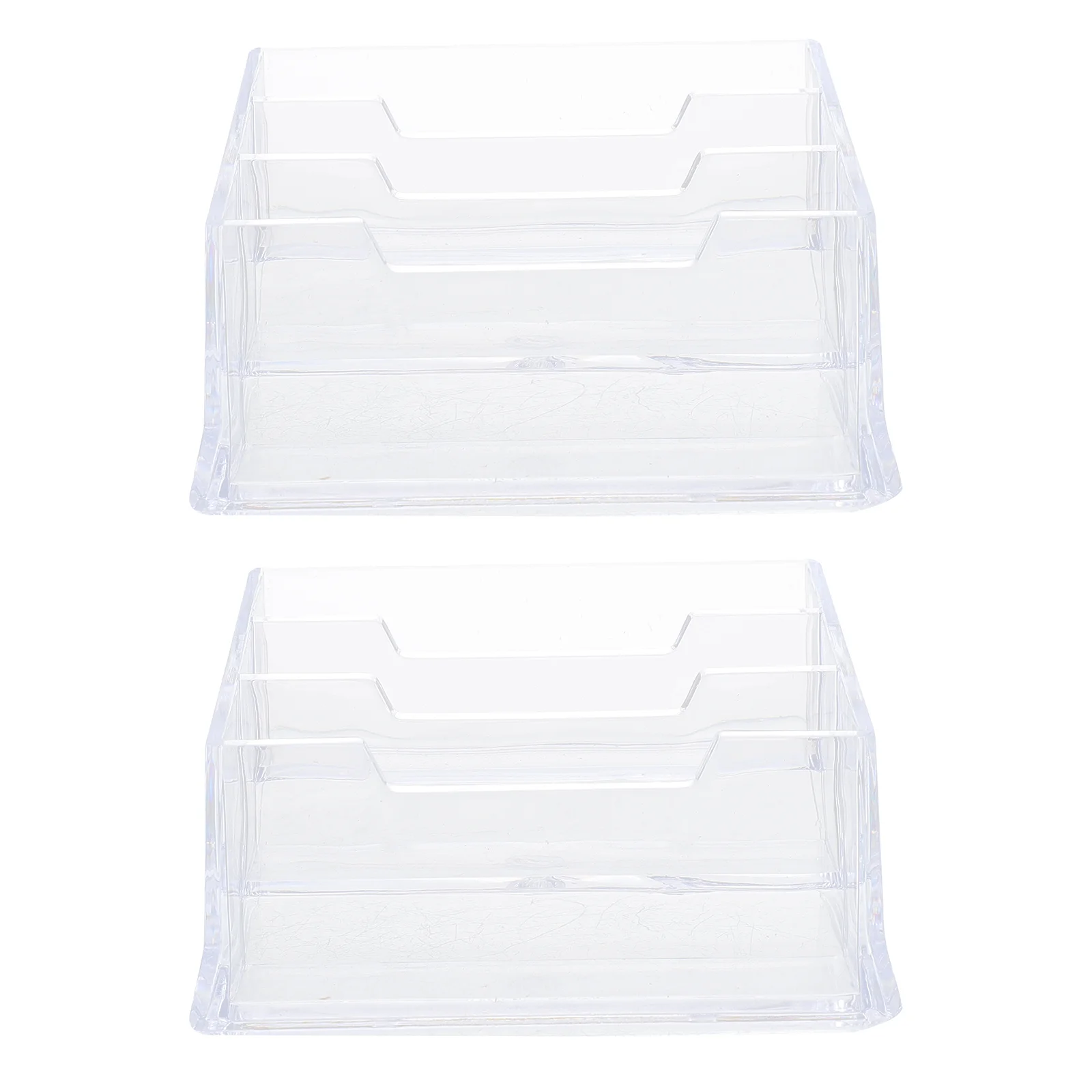 2 Pcs Table Top Display Stand Transparent Business Card Case Cards Office Holder Rack
2 Pcs Table Top Display Stand Transparent Business Card Case Cards Office Holder Rack