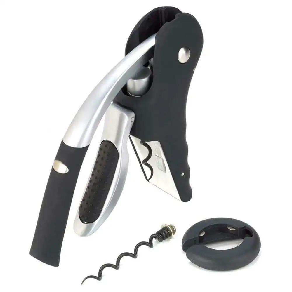 Wine Bottle Opener Corkscrew kit Single Hand Corkscrew Wine Bottle Opener Kit with Foil Cutter, Wine Stopper and Extra Corkscrew
Wine Bottle Opener Corkscrew kit Single Hand Corkscrew Wine Bottle Opener Kit with Foil Cutter, Wine Stopper and Extra Corkscrew