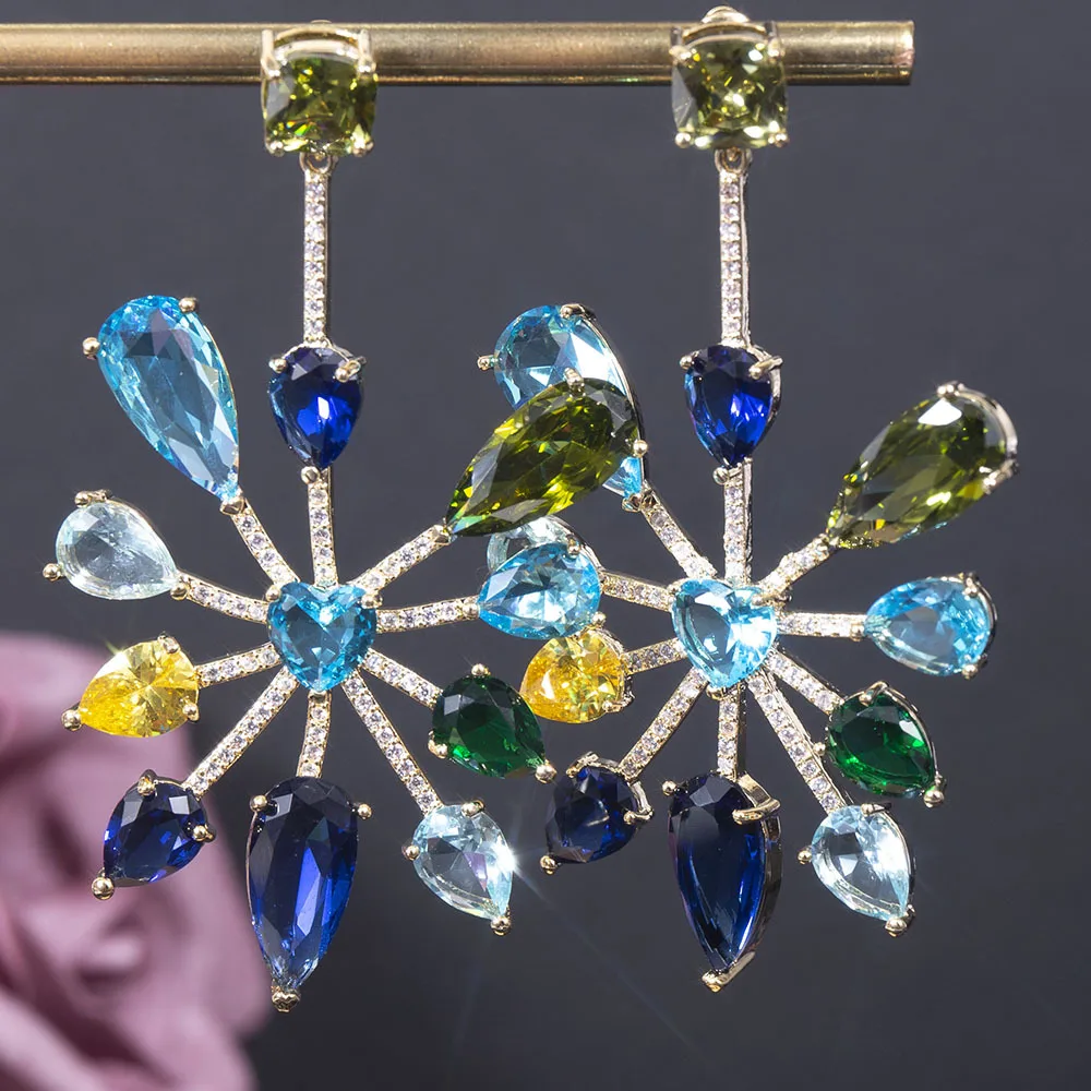 Famous Fireworks Earrings for Women Wedding Cubic Zircon Fashion Engagement Party Jewelry Pendientes Mujer Moda
Famous Fireworks Earrings for Women Wedding Cubic Zircon Fashion Engagement Party Jewelry Pendientes Mujer Moda