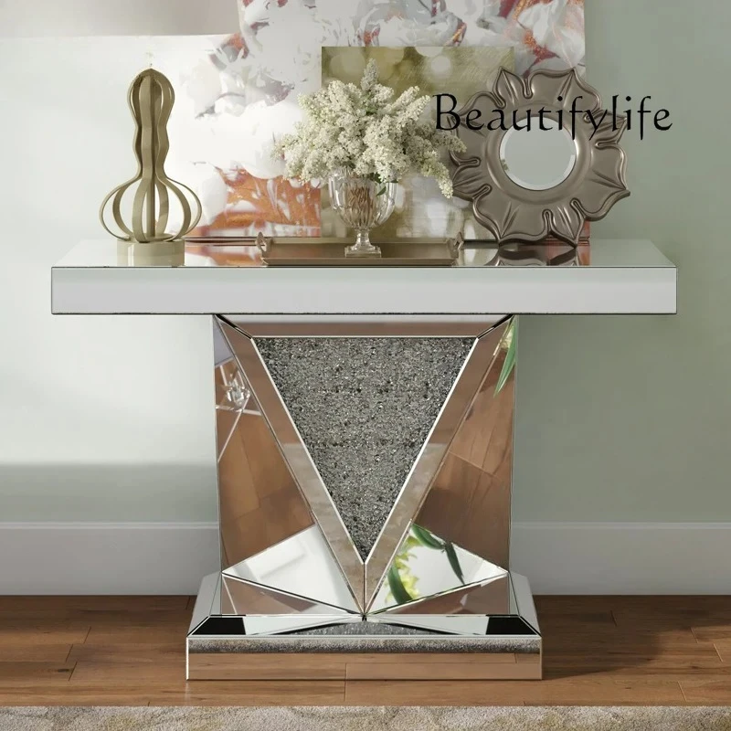 entrance table Glass mirror furniture Wall view table Nordic creative entrance table Home decoration
entrance table Glass mirror furniture Wall view table Nordic creative entrance table Home decoration