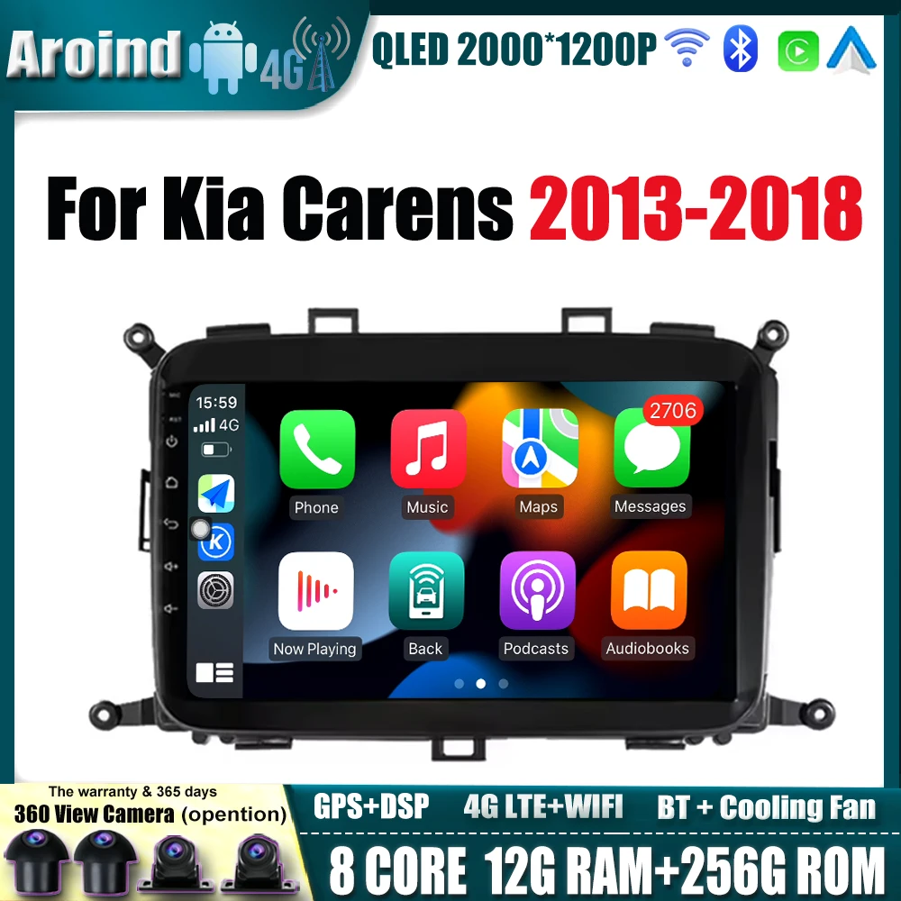 9inch Android 14 Car Radio For Kia Carens 2013 2014 - 2018 Multimedia Video Player Carplay Android Auto Navi GPS Car Accessories
9inch Android 14 Car Radio For Kia Carens 2013 2014 - 2018 Multimedia Video Player Carplay Android Auto Navi GPS Car Accessories