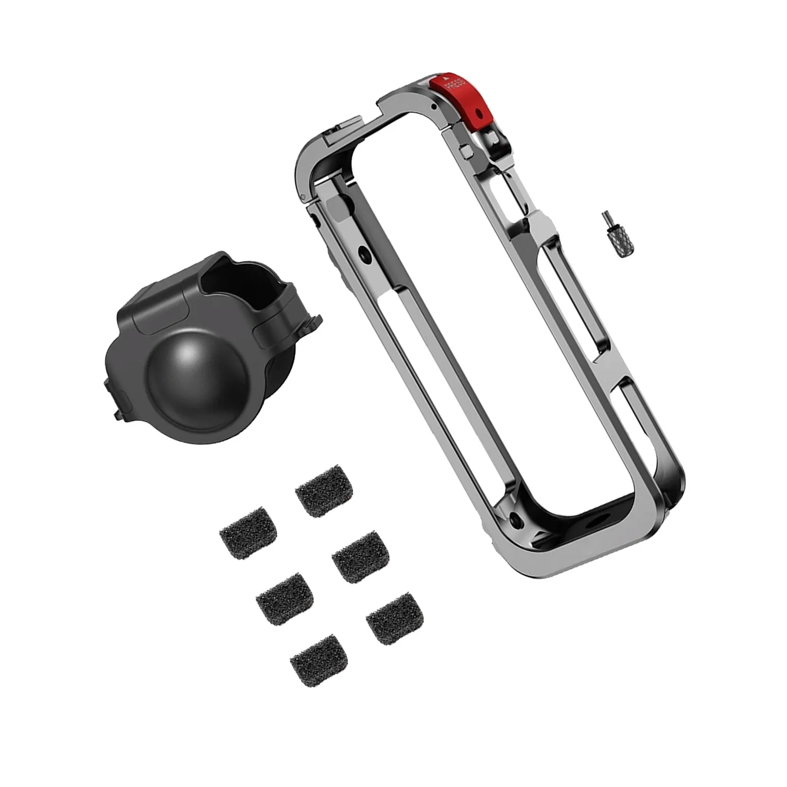 Camera Cage for Insta360 X5 | Lightweight Aluminum with Silicone Cover | Durable Protective Mount for Action Cam Accessories
Camera Cage for Insta360 X5 | Lightweight Aluminum with Silicone Cover | Durable Protective Mount for Action Cam Accessories