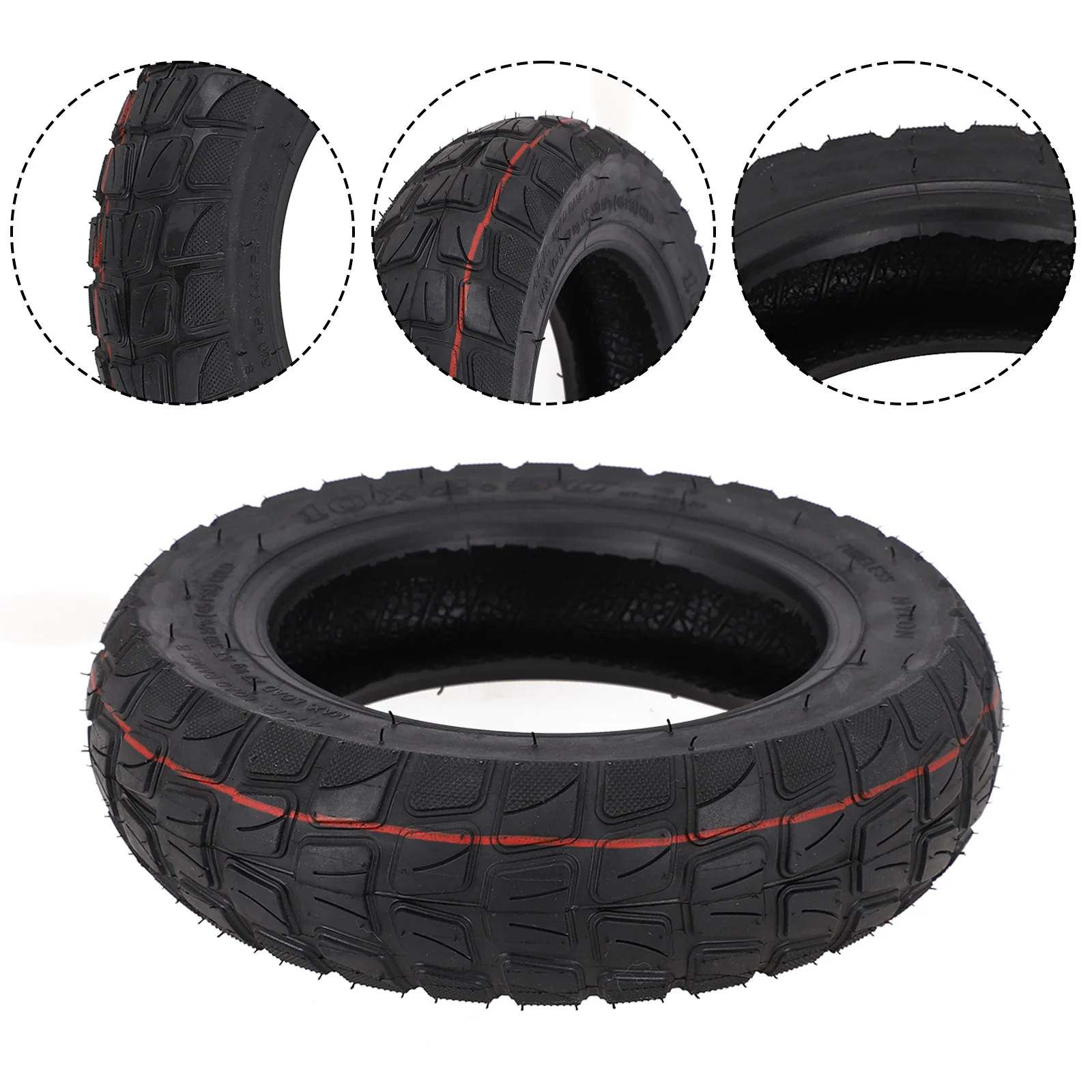 Outer Tire Tubeless Tire Off-road Tyre 10 Inch 640g Black For Electric Scooter For Skateboard Excellent Replacement
Outer Tire Tubeless Tire Off-road Tyre 10 Inch 640g Black For Electric Scooter For Skateboard Excellent Replacement