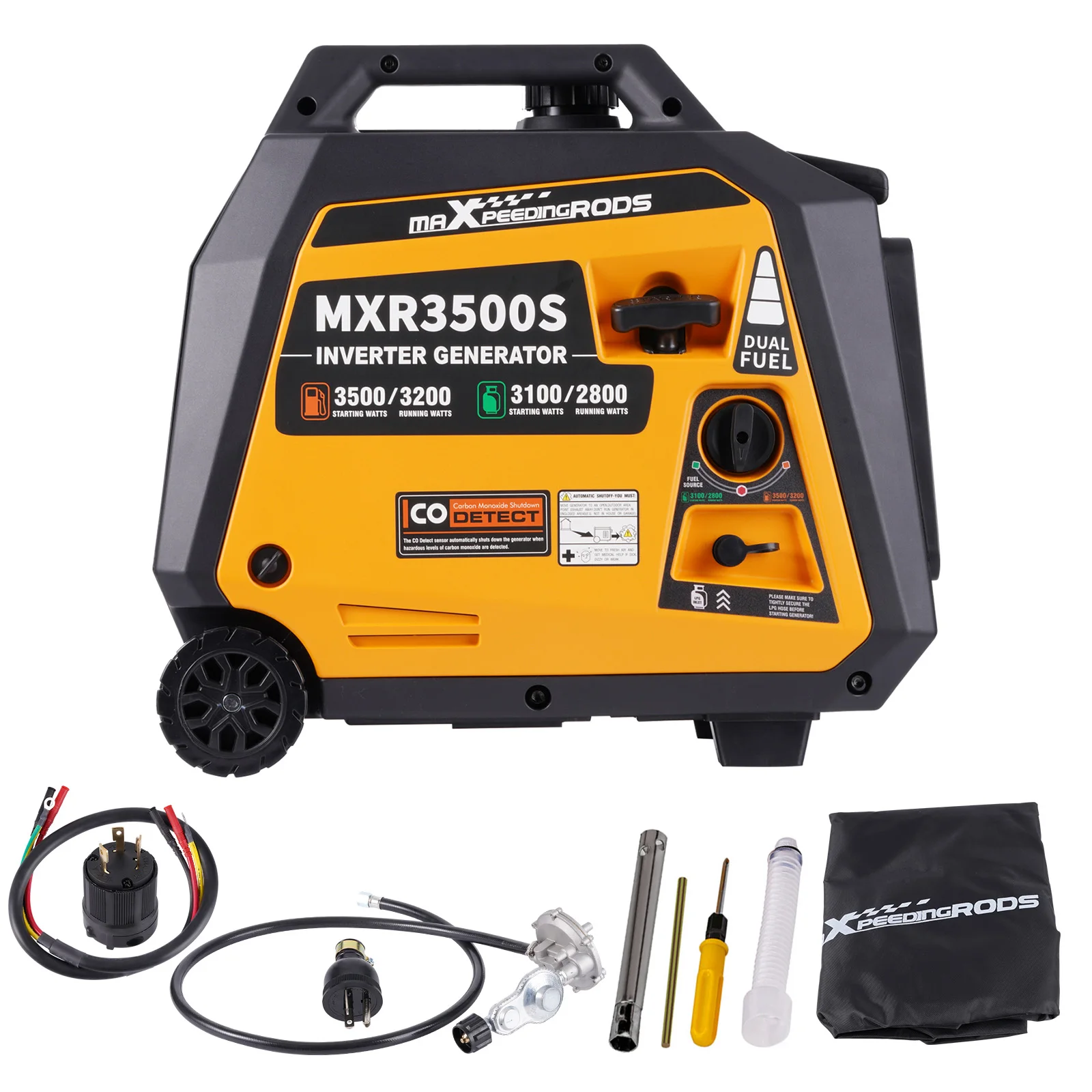 MaXpeedingrods Dual Fuel Generator 3500 Watt LPG 3100 Watt Quiet Lightweight Electric
MaXpeedingrods Dual Fuel Generator 3500 Watt LPG 3100 Watt Quiet Lightweight Electric