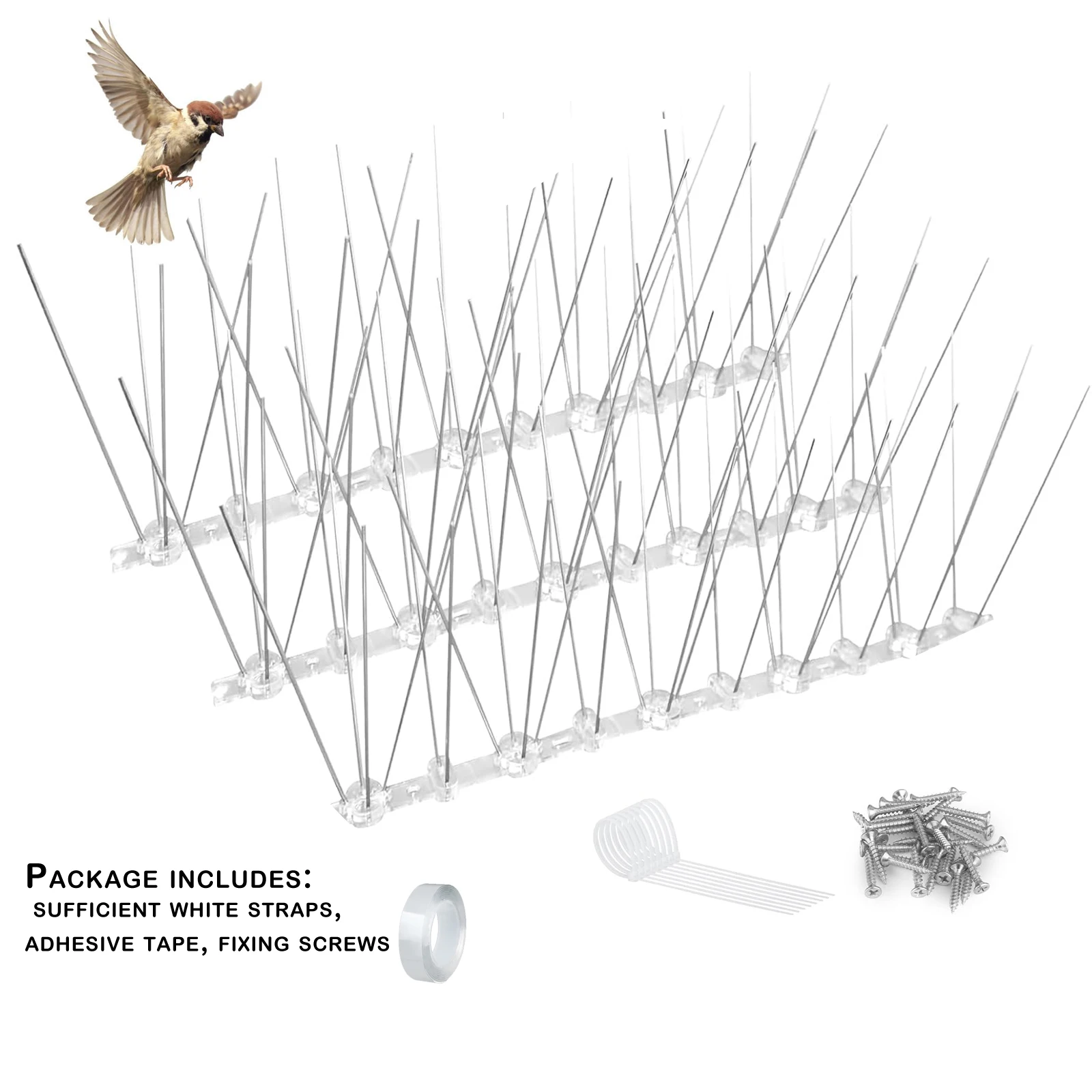 12~14Pcs Anti Bird Spikes, for The Fence, Roof and Balcony,Stainless Steel Anti Pigeon Spikes Bird Spikes
12~14Pcs Anti Bird Spikes, for The Fence, Roof and Balcony,Stainless Steel Anti Pigeon Spikes Bird Spikes