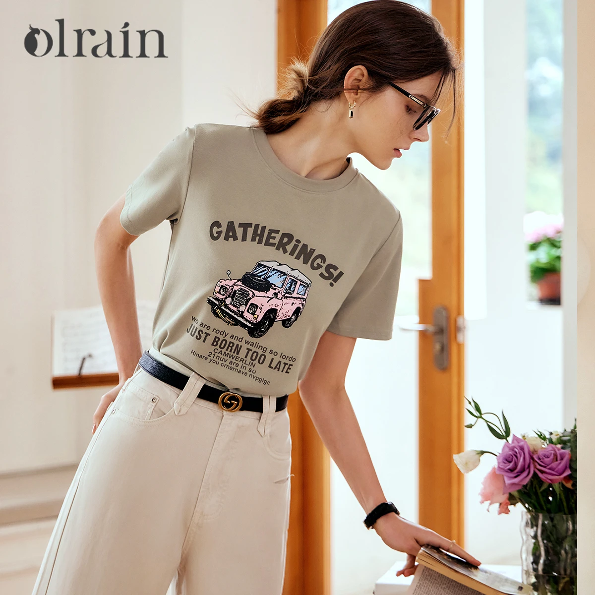 OLrain Women Summer Short Sleeve Graphic T-Shirt 2025 Fun Retro Print Crewneck Cotton Blend Tee Womans Top Clothing O24XT82030
OLrain Women Summer Short Sleeve Graphic T-Shirt 2025 Fun Retro Print Crewneck Cotton Blend Tee Womans Top Clothing O24XT82030