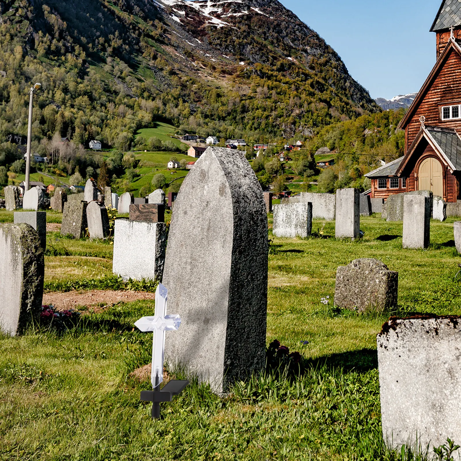 Солнечные садовые светильники-кресты для кладбища, декоративные лампы для могил, светодиодные светильники для освещения участка
Солнечные садовые светильники-кресты для кладбища, декоративные лампы для могил, светодиодные светильники для освещения участка