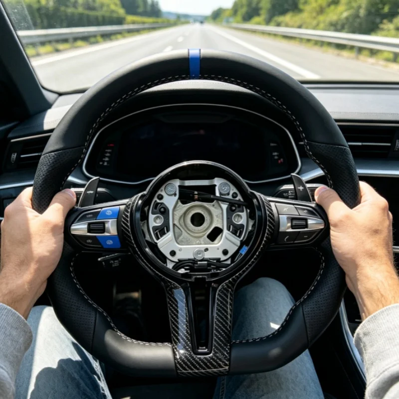 Customized Carbon Fiber Leather Car Steering Wheel For BMW M Sport M3 M5 F10 F13 F15 F20 F22 F23 F30 F33 F80 E90 Accessories
Customized Carbon Fiber Leather Car Steering Wheel For BMW M Sport M3 M5 F10 F13 F15 F20 F22 F23 F30 F33 F80 E90 Accessories