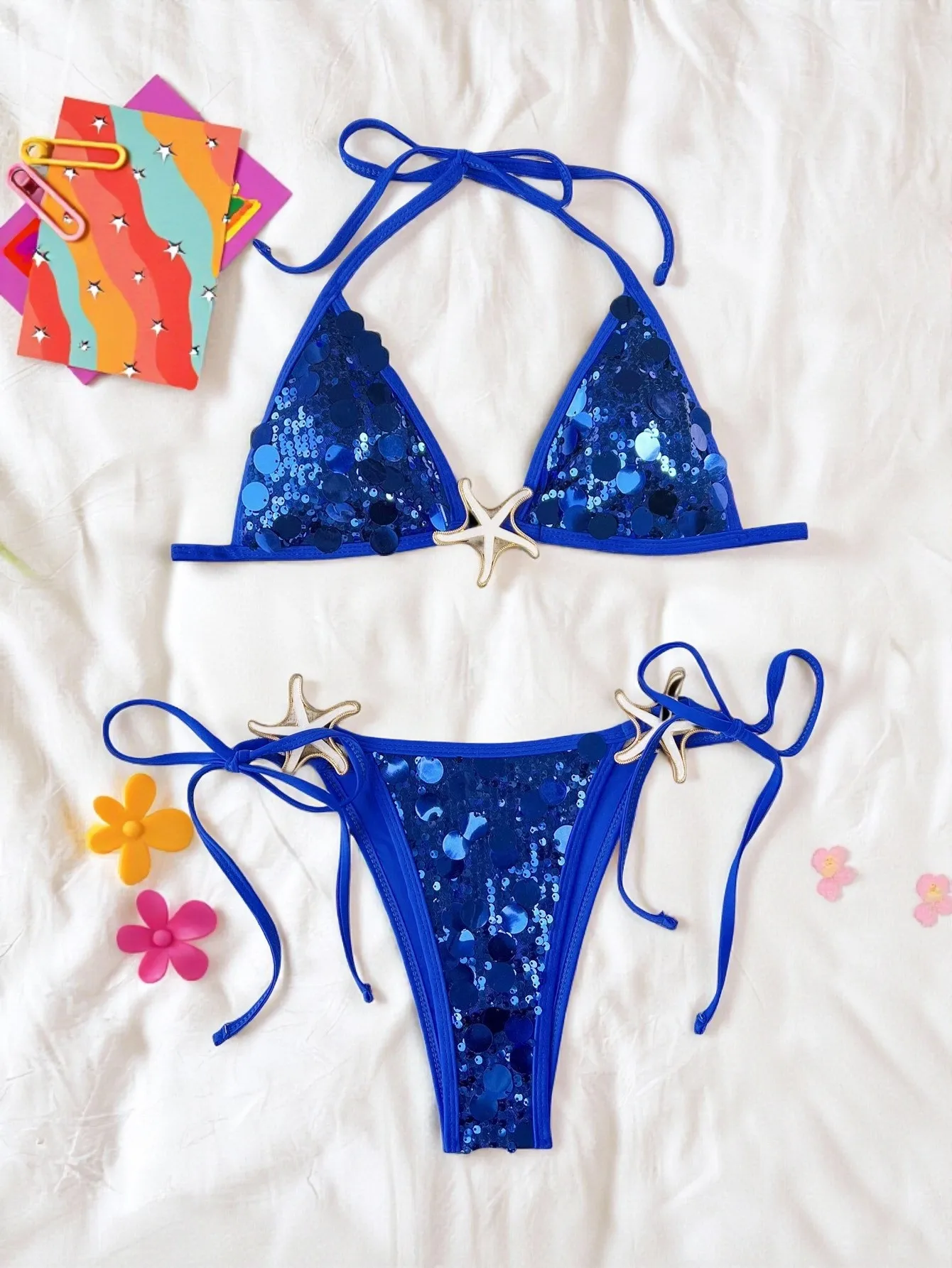 sexy sequin glitter starfish bikinis sets two pieces tie swimsuits bathing suit swimwear beach outfits biquini tankini trikini
sexy sequin glitter starfish bikinis sets two pieces tie swimsuits bathing suit swimwear beach outfits biquini tankini trikini