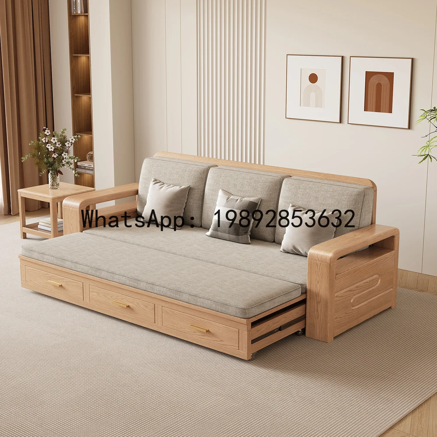 X9 Nordic Solid Wood Sofa Bed Set for Small Living Rooms, Home Use Sofa with Natural Wood Style
X9 Nordic Solid Wood Sofa Bed Set for Small Living Rooms, Home Use Sofa with Natural Wood Style