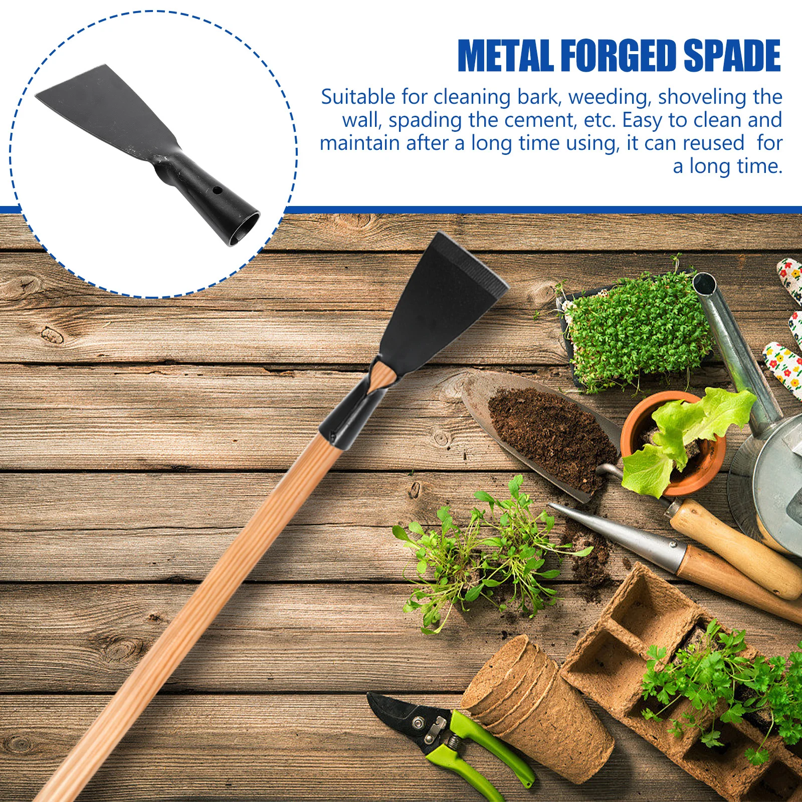 1Pcs Steel Shovel Rust Cleaning Shovel Forged Metal Spade for Garden Weeding Bark Cleaning Wall Cement Shoveling
1Pcs Steel Shovel Rust Cleaning Shovel Forged Metal Spade for Garden Weeding Bark Cleaning Wall Cement Shoveling