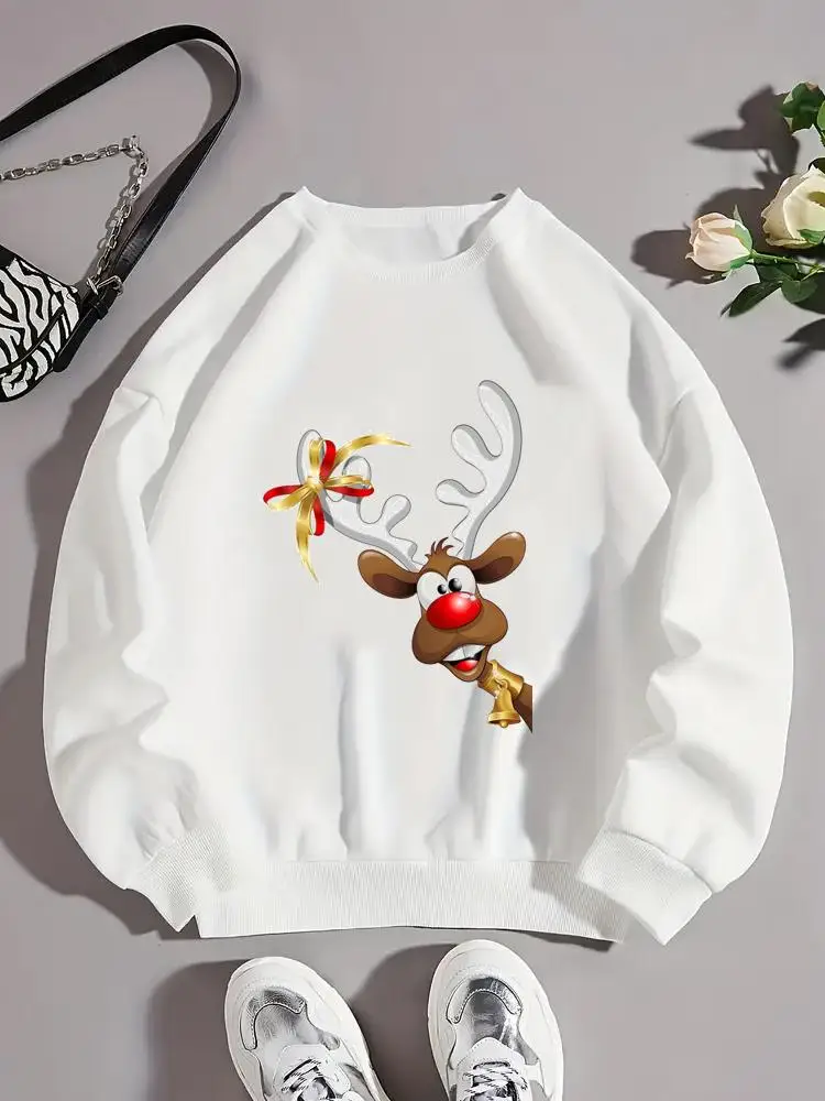 Deer Trend Cartoon 90s Christmas O-neck New Year Fleece Pullovers Fashion Clothing Holiday Female Women Graphic Sweatshirts
Deer Trend Cartoon 90s Christmas O-neck New Year Fleece Pullovers Fashion Clothing Holiday Female Women Graphic Sweatshirts