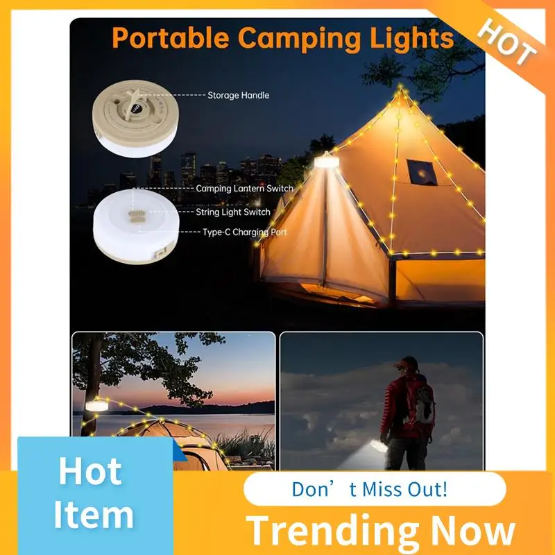 AB08-2-In-1 Outdoor Camping String Light With 5 Lighting Modes,Portable Led Camping Lantern For Tent,Yard,Decoration(32.8FT)
AB08-2-In-1 Outdoor Camping String Light With 5 Lighting Modes,Portable Led Camping Lantern For Tent,Yard,Decoration(32.8FT)